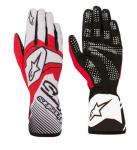 Rukavice zvodn  Alpinestars Tech 1-K Race V2 white/red